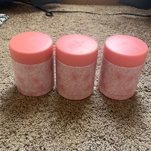 Opal house target food canisters. Set of three.